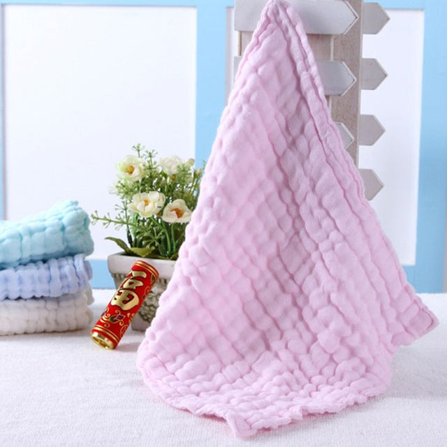1 Piece Baby Bath Towels 100% Cotton Gauze Solid New Born Baby Towels Ultra Soft Strong Water Absorption Baby Care