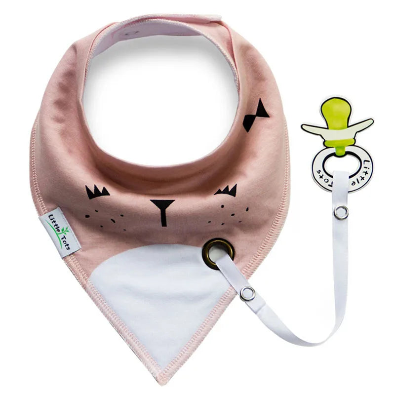 Saliva Towel/ Baby Bibs & Anti Pacifier-drop Rope