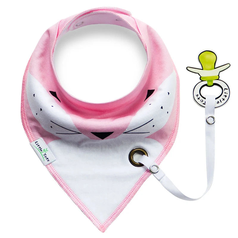 Saliva Towel/ Baby Bibs & Anti Pacifier-drop Rope