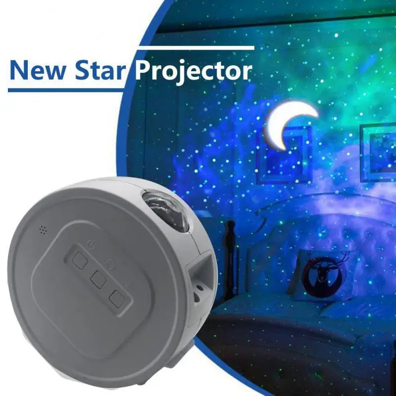Starry Sky Projector Star Night Light Projection USB 6Color Ocean Waving Light 360° Rotation Romantic Fairy Light for Kids Gift
